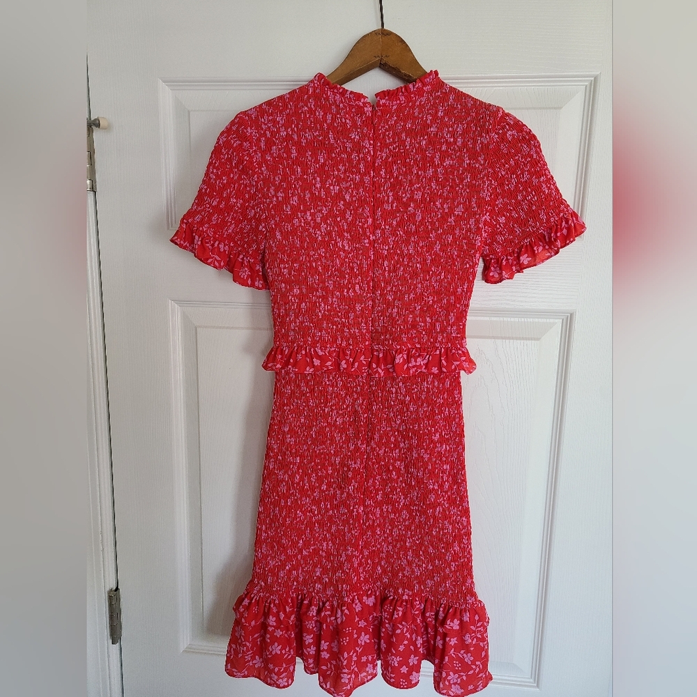 Likely Red Floral Ruffle Mini Dress - Picture 10 of 10